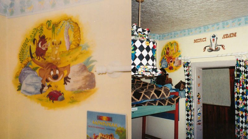 oroszlánkirály falfestés referencia